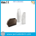 Geometric decor ceramic irregular shape noble Porcelain Vase